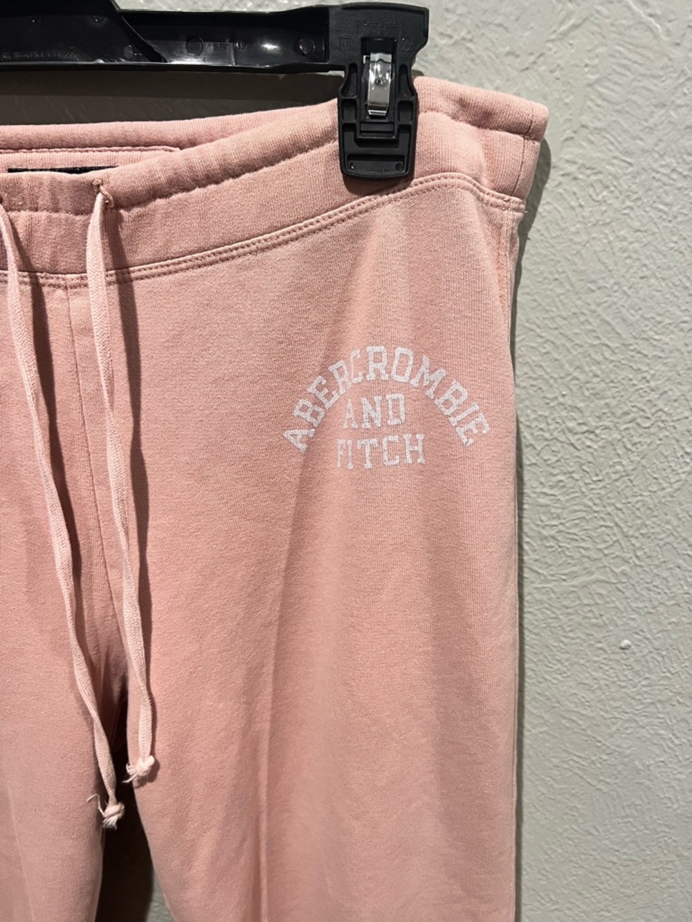 Abercrombie & Fitch Pink Drawstring Sweatpants Size Small Jogger Style - Picture 4 of 4